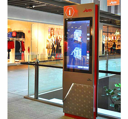 China Einkaufszentrum wechselwirkendes Kiosk-/Selbstbetriebsterminal Wayfinding mit multi Sprachunterstützung fournisseur