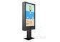 Metall-Kasten-Touch Screen Kiosk im Freien 65&quot; Android-Taxi-Bus Doppel-Wifi-Werbungs-Anzeige fournisseur