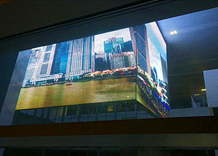 China Hochauflösendes transparentes LED-Anzeigen-Hängen/Installation für Stationen stapelnd fournisseur