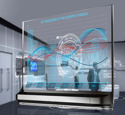 Mini-OLED-Innenanzeige im Freien/transparente Glasvideodarstellung fournisseur